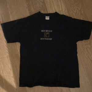 A medium black tee from Gildan